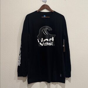 Vast Black Long Sleeve Tee, XL